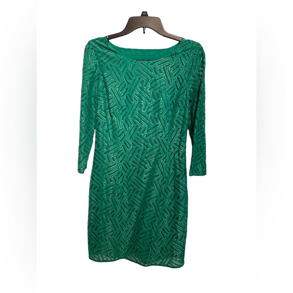Lilly Pulitzer Camellia Fern Green Lace Shift Dress